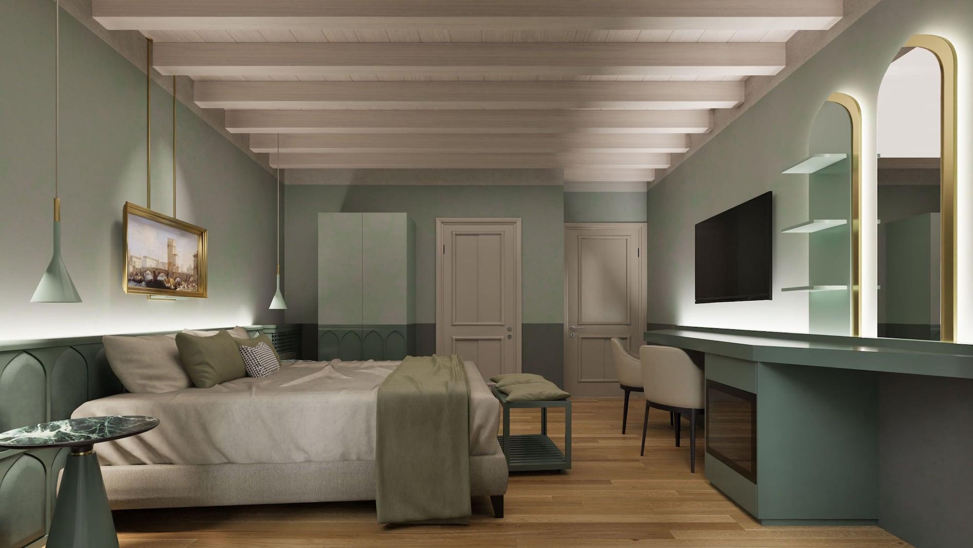 Relais Balcone Di Giulietta Hotel Верона Екстериор снимка 3D rendering of a bedroom